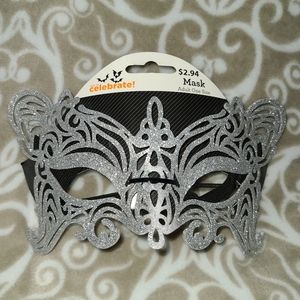 Adult Silver Glitter Mask